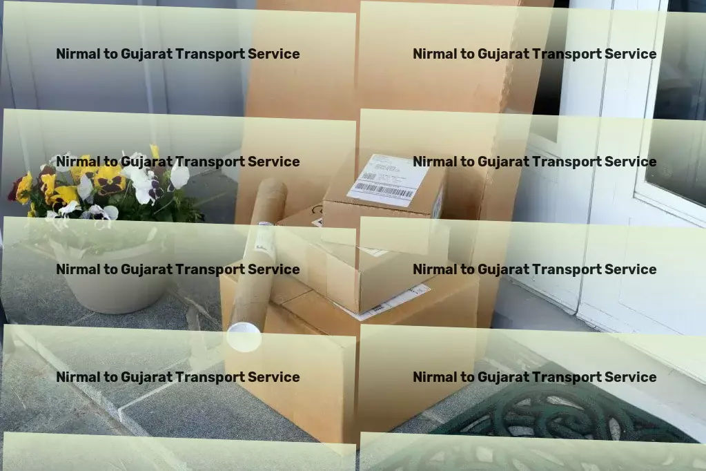 Nirmal to Gujarat Transport Express cargo movers