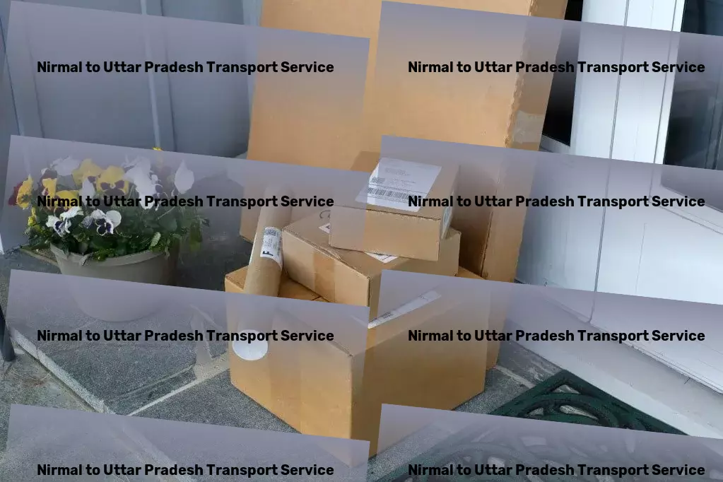 Nirmal to Uttar Pradesh Transport High-capacity goods logistics