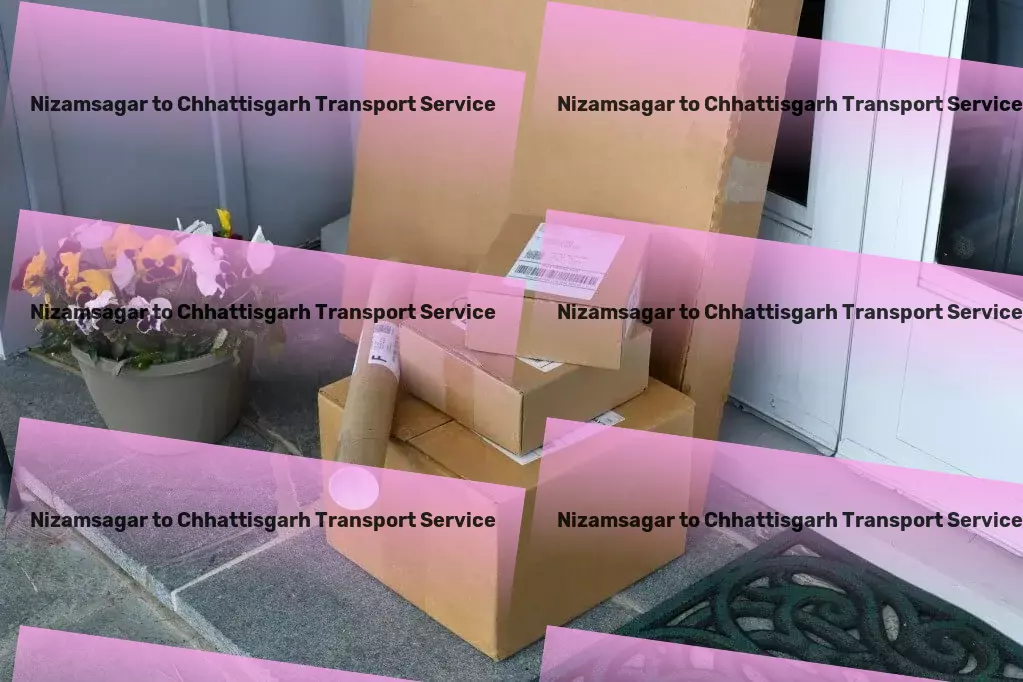 Nizamsagar to Chhattisgarh Transport Industrial package forwarding