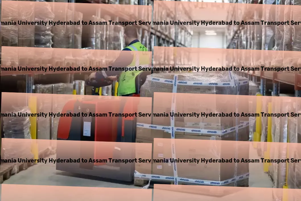 Osmania University Hyderabad to Assam Transport High-volume goods shipment