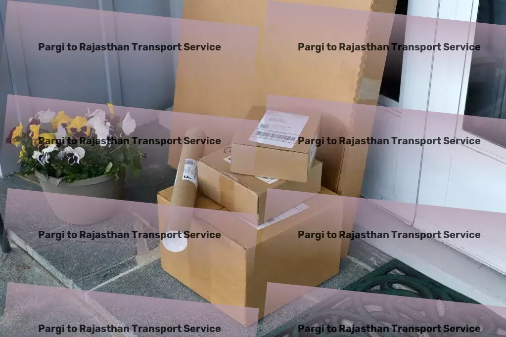 Pargi to Rajasthan Transport Specialized package logistics